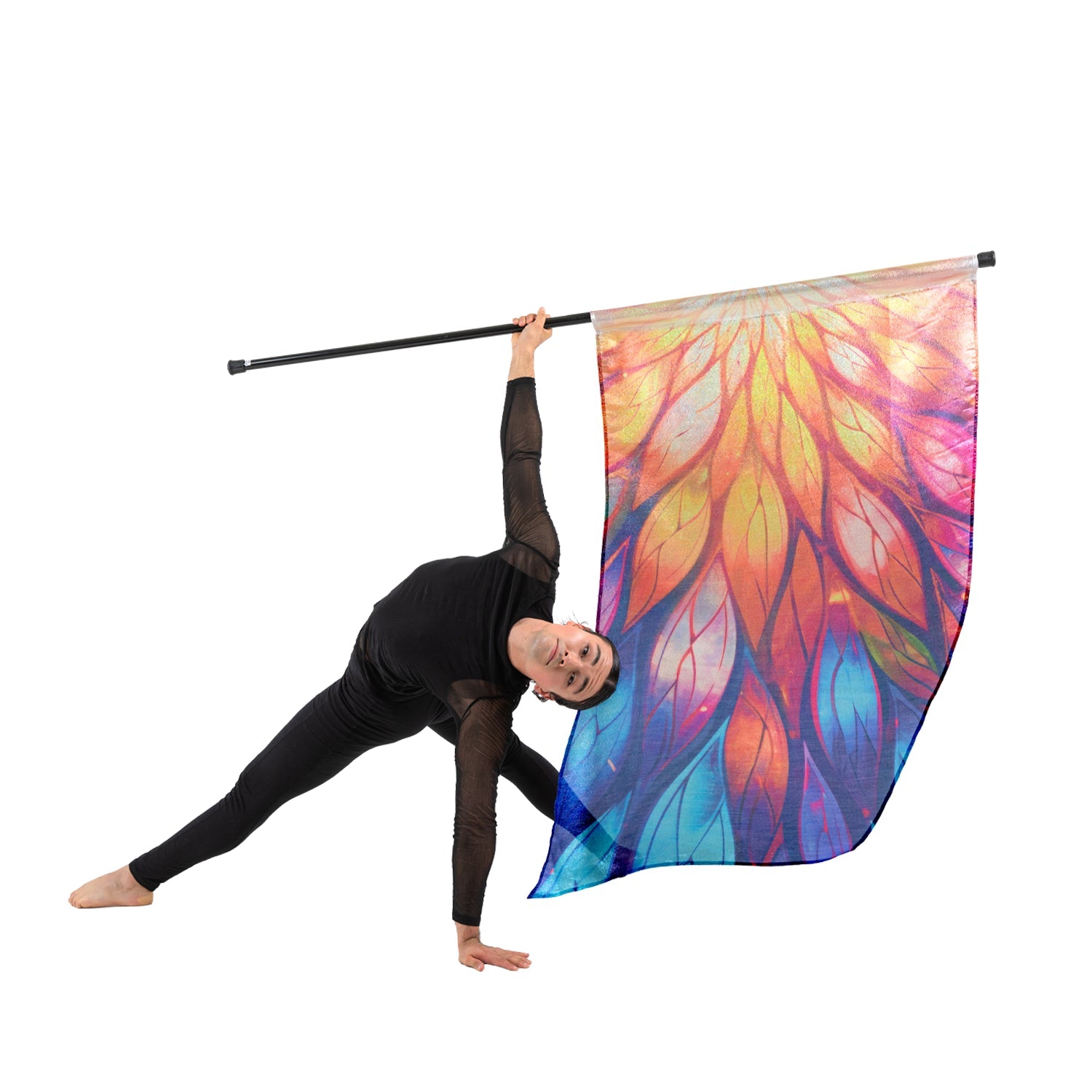 Printed Lamé Flags