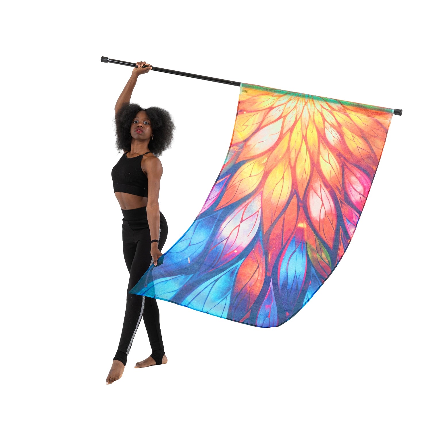 Printed Lamé Flags